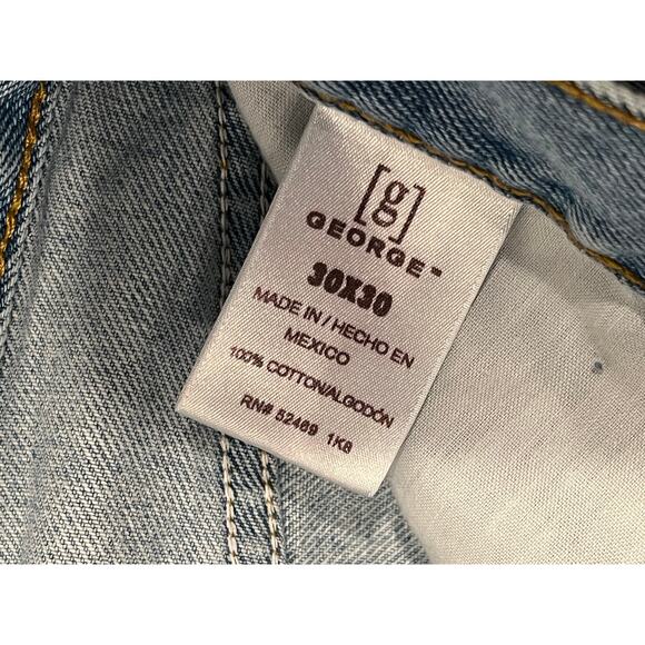 George Regular Blue Jeans, Men's 30x30 - Picture 4 of 4